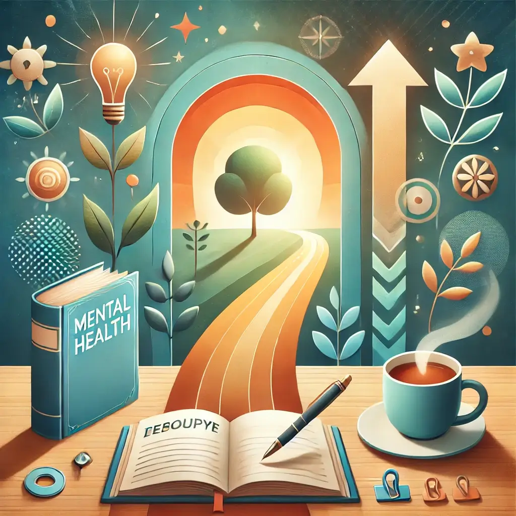 A professional and visually engaging image representing the conclusion of a mental health therapy guide. The image features a bright path leading to a