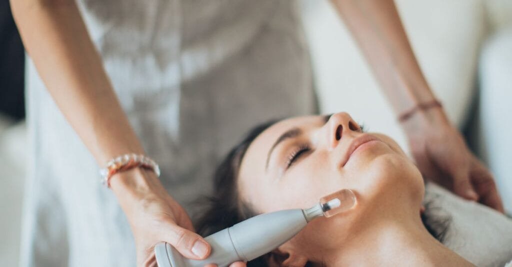 A calming home wellness retreat setup