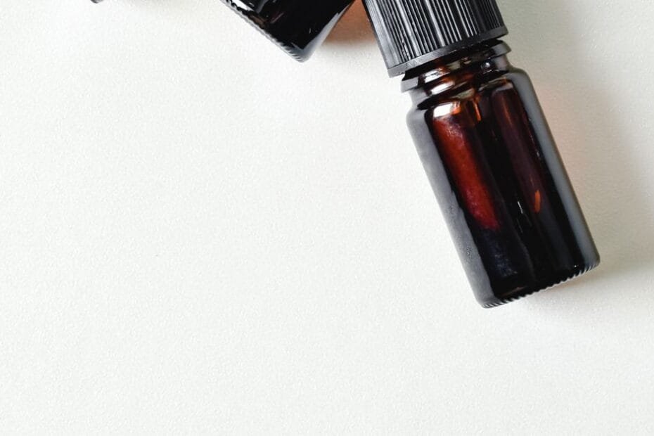 Aromatherapy essential oil bottles