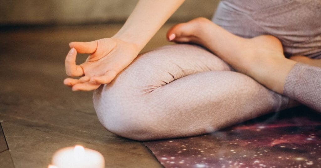A calm moment of meditation